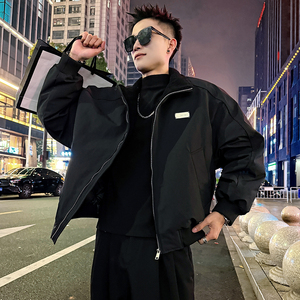 A200/P148控198 短毛座山雕帅气毛领棉衣外套上衣男1图片