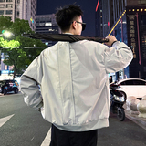 J177/P98控138简约光板立领手臂口袋结构夹克痞帅小伙外套男1，男装夹克，电商A256