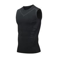 Sports vests, men's quick-drying high-elasticity tight-fitting clothes, fitness clothes, basketball, running, training sleeveless vests, sweat-absorbing T-shirts thumbnail 8