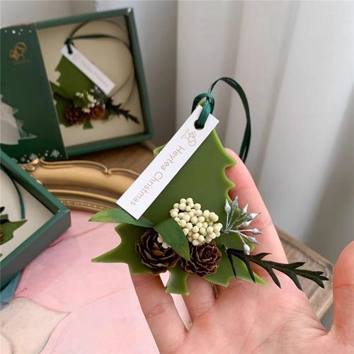 轻奢圣诞树装饰香薰干花蜡片