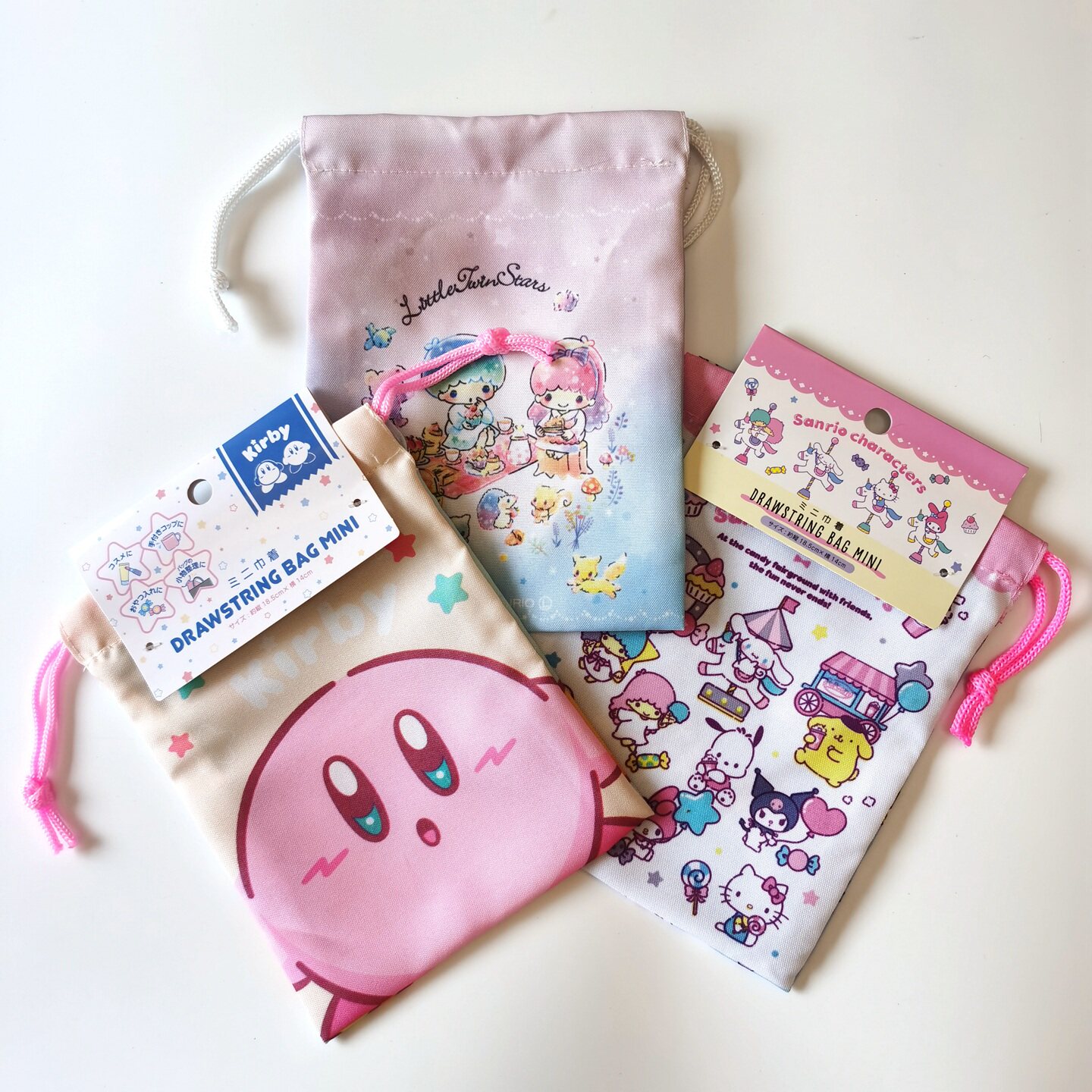 星之卡比抽绳袋Kirby束口包