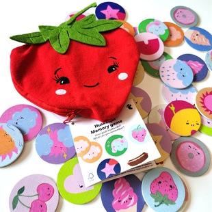 外贸幼儿记忆训练培养卡片翻翻乐配对桌游儿童观察力游戏益智玩具