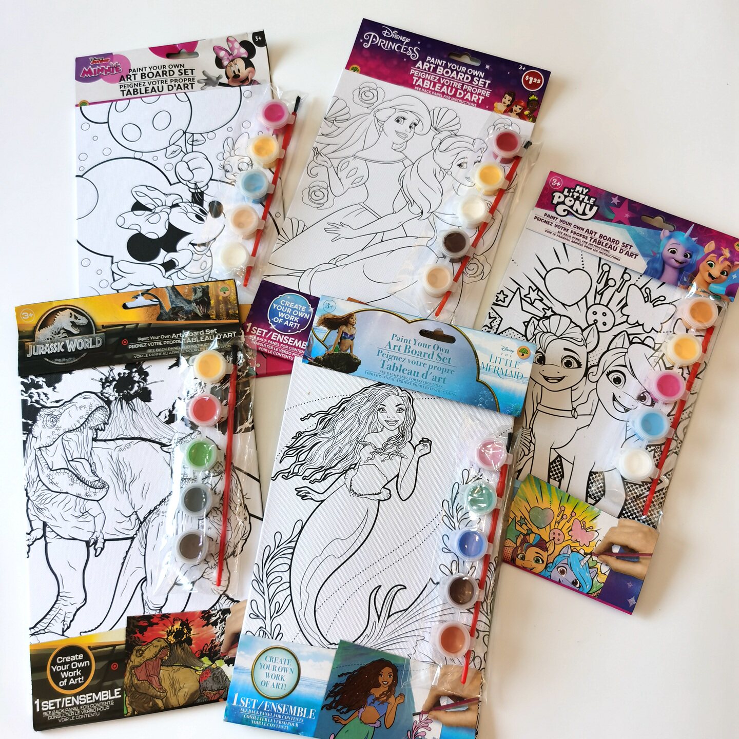 外贸儿童涂色绘画套装 带水粉颜料男女童宝宝填色益智游戏礼物