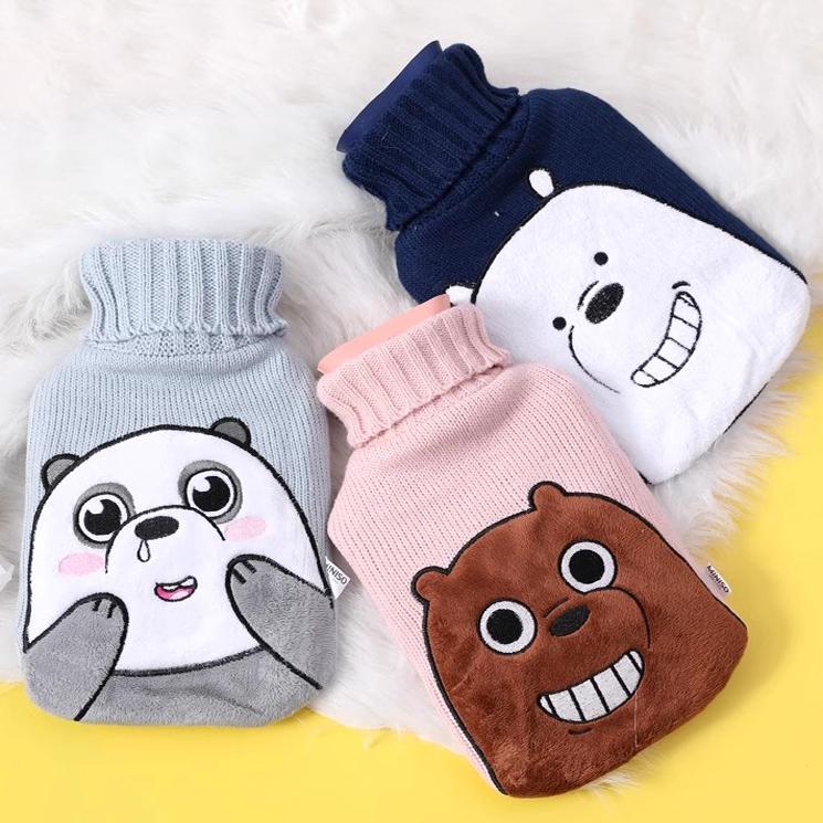 热水袋注水暖水袋毛线灌水暖手