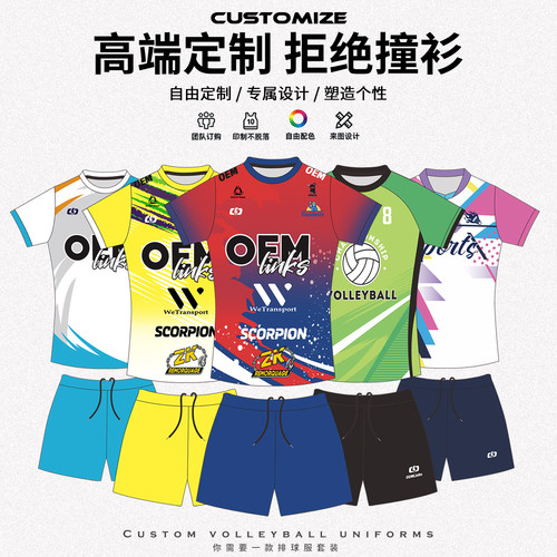赛普狼2026新款排球服定制印字
