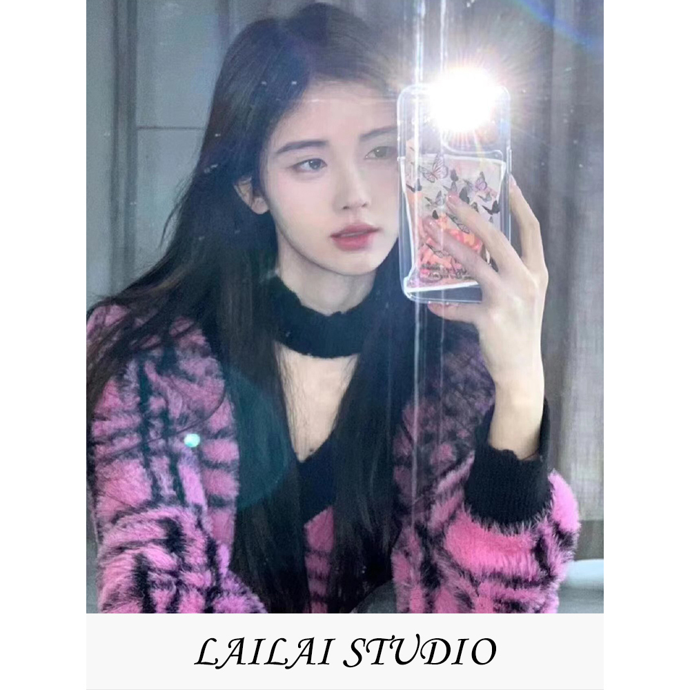 水貂绒软糯奶fufu毛衣针织上衣