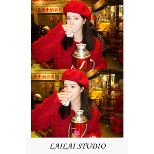 圣诞新年红色毛衣2025秋冬新款宽松毛绒软糯慵懒风针织开衫外套女