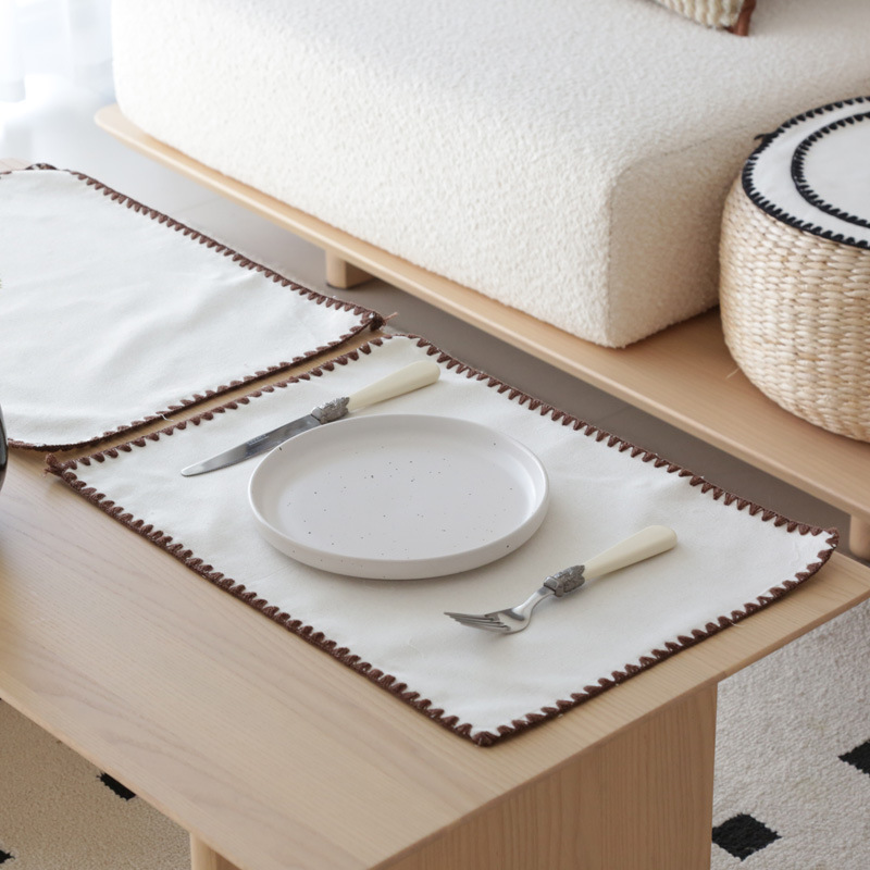 法式复古田园风棉麻布艺餐垫餐巾