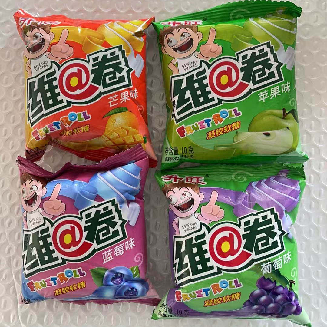 包邮C卷糖维C卷水果汁卷软糖卷卷糖儿童零食健康营养摆摊糖果小包