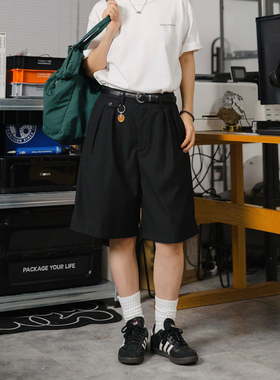 DRINK LIFE 2025新款西裤短裤女休闲宽松五分裤夏季