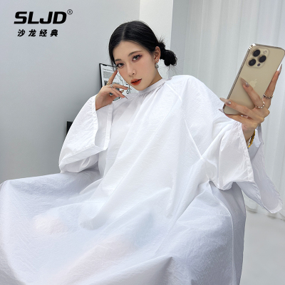 发廊专用不沾发剪发围单理发店专业高档加长加宽带袖理发围布定制