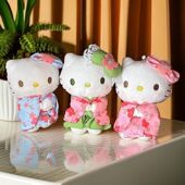 日式 樱花蓝色和服kT包包挂件可爱玩偶书包挂少女心玩偶钥匙扣礼物