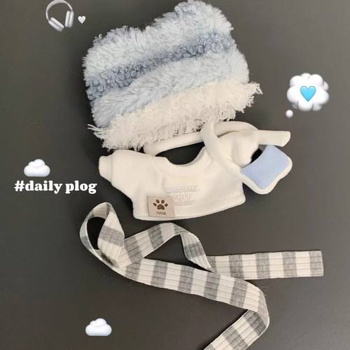 新款泡芙系列 10cm棉花娃娃衣服正常体海星体娃衣可爱套装换装