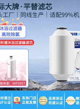 瑞摩适配飞利浦淋浴器净水器花洒滤芯WP3924适配WP3857沐浴净水器