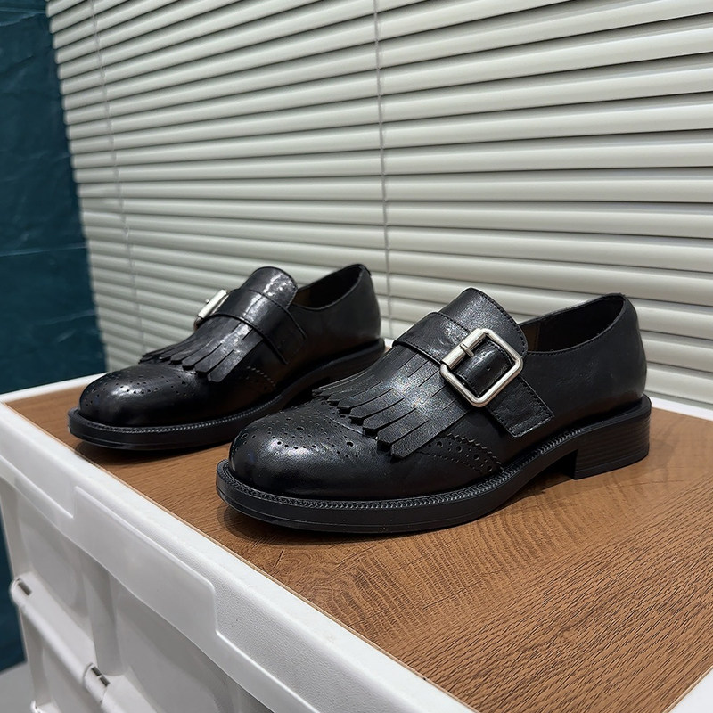 英伦风流苏低帮乐福鞋女头层牛皮黑色复古一脚蹬低跟单鞋春季新款,女鞋,乐福鞋（豆豆鞋）,淘宝优惠券,粉丝福利购,淘宝优惠卷