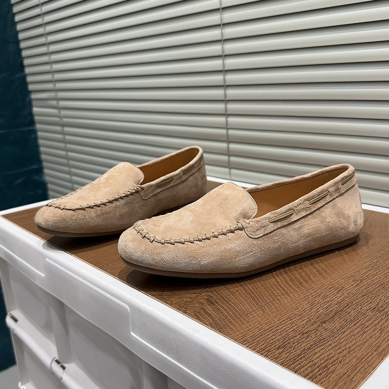 法式复古反绒皮一脚蹬懒人鞋女2026春圆头低帮平底舒适百搭乐福鞋,女鞋,勃肯鞋/软木鞋,淘宝优惠券,粉丝福利购,淘宝优惠卷