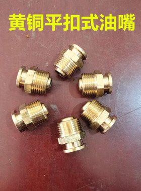 平扣式黄油嘴平头油嘴1622MM平扣全纯铜船用扁平注油咀M13/810124