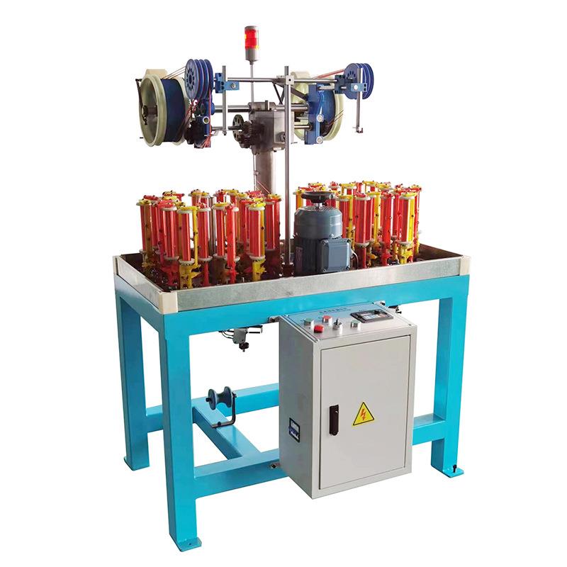 厂家供应24锭服装绳带编织机鞋带编织机圆绳编织机软管编织机