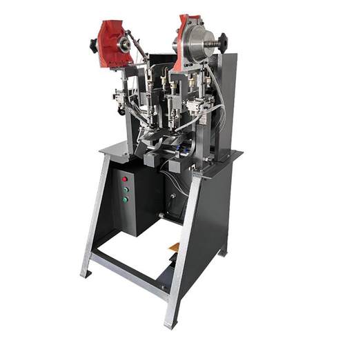 全自动双粒铆钉机气动式双头鸡眼扣机礼品袋铆钉间距可