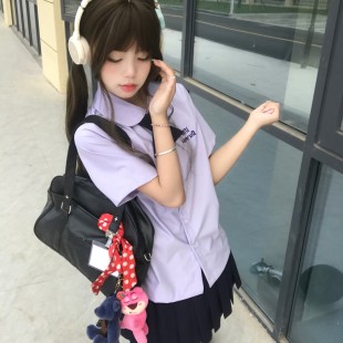 jk百褶裙正版 衬衫 上衣女夏季 原创制服套装 基础款 泰式 校服班服短袖