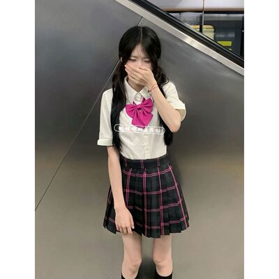 原创德兰西jk制服校供格裙短袖