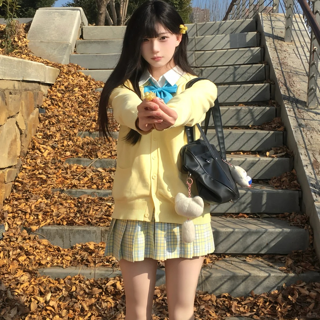 jk制服正版校供针织开衫V领毛衣