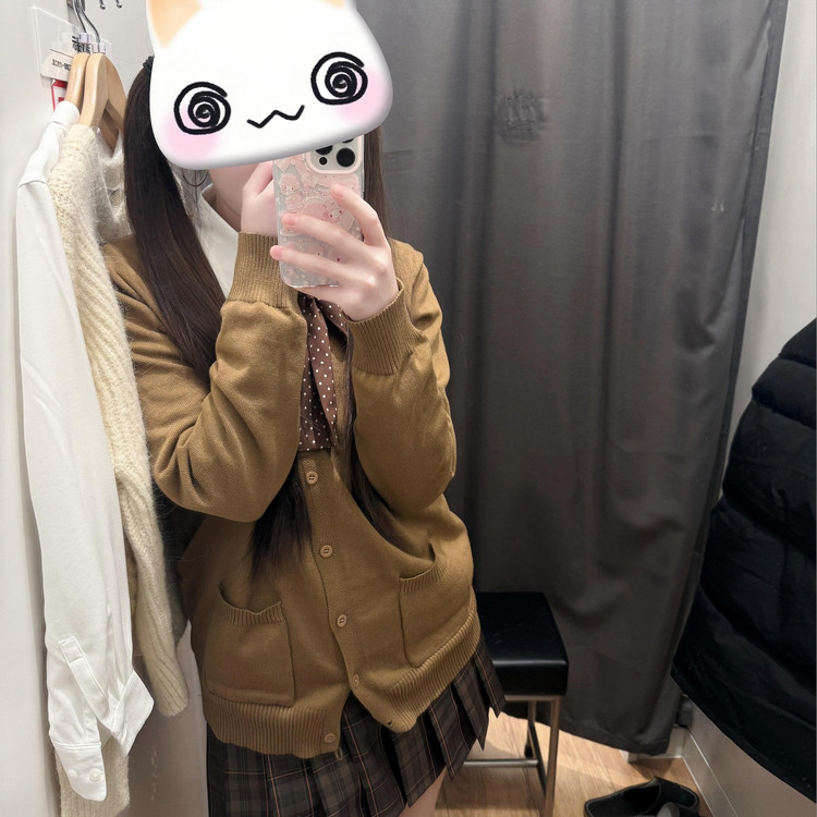 原创焦糖日系可颂软妹JK制服格裙