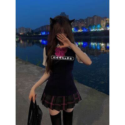 德兰西jk正版格裙百褶短裙制服
