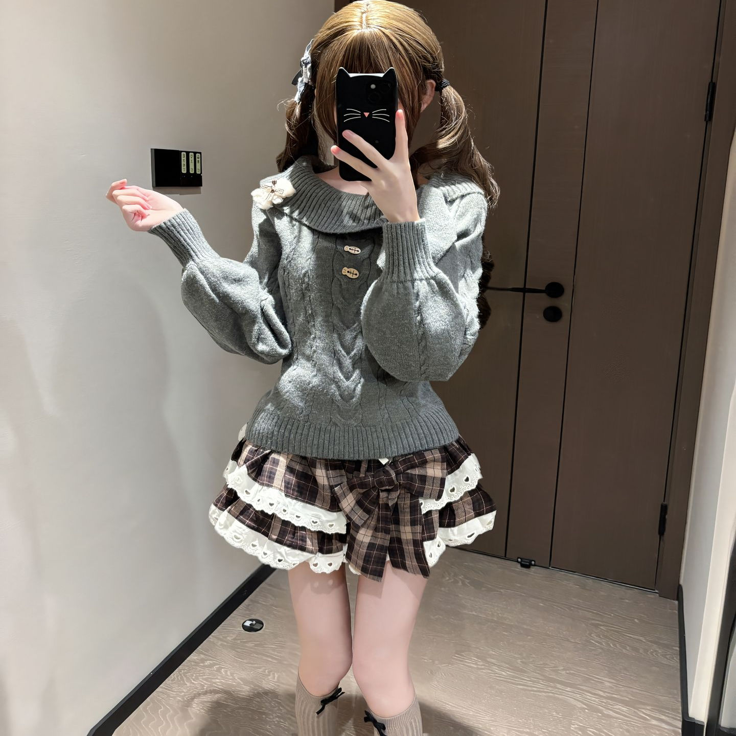 毛衣女生秋冬新款套头保暖针织衫