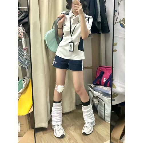 JK制服新品刺绣Polo衫排球服女