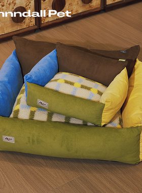 andall狗窝四季通用可拆洗中小型犬雪纳瑞睡觉床垫子宠物用品猫窝