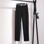 西装 子宽松高腰职业工作西裤 2026新款 哈伦裤 裤 小脚萝卜裤 女春装