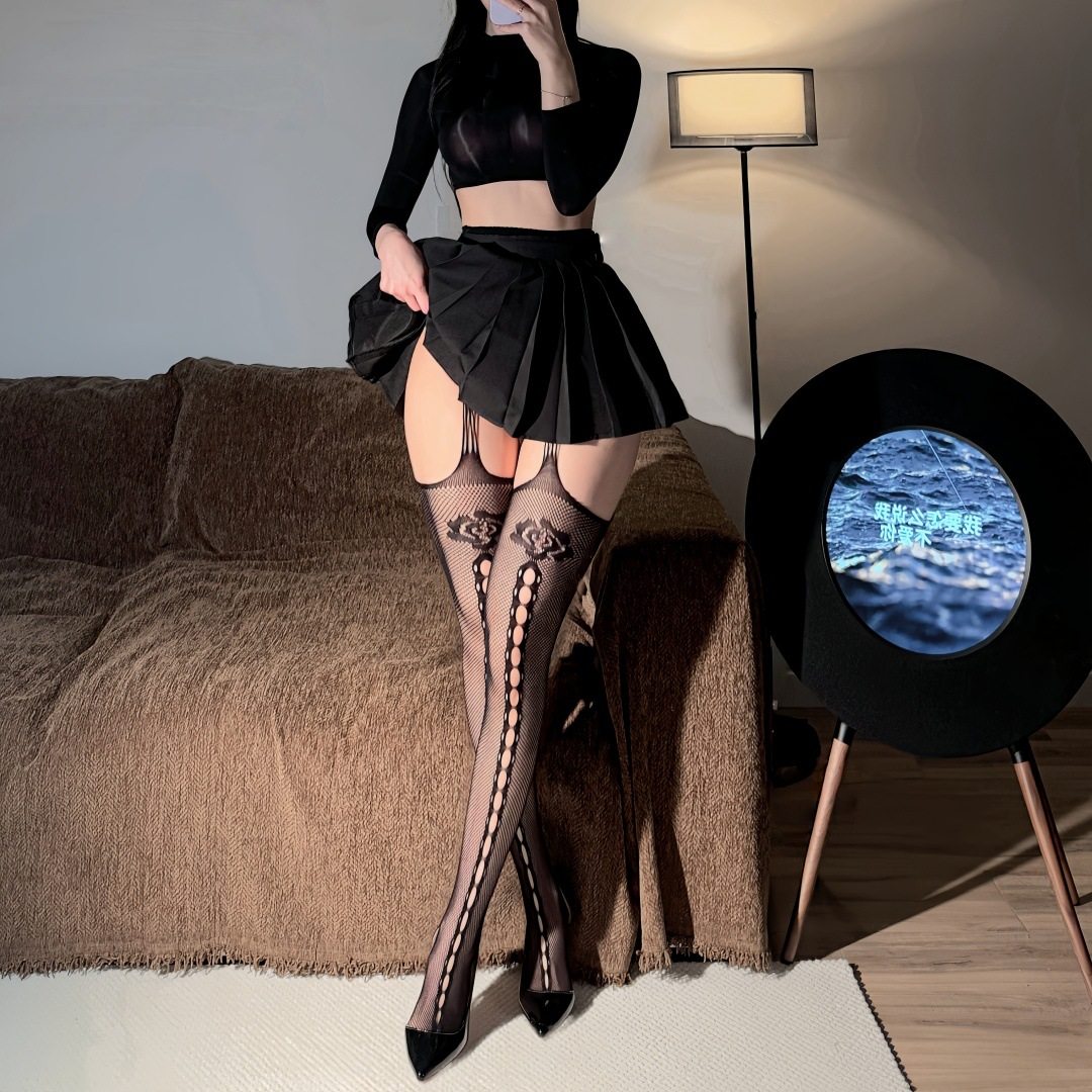 纯欲御姐伪娘网袜性感镂空女装大佬吊带一体网袜美腿ts男娘连裤袜,女士内衣/男士内衣/家居服,连裤袜/打底袜,淘宝优惠券,粉丝福利购,淘宝优惠卷