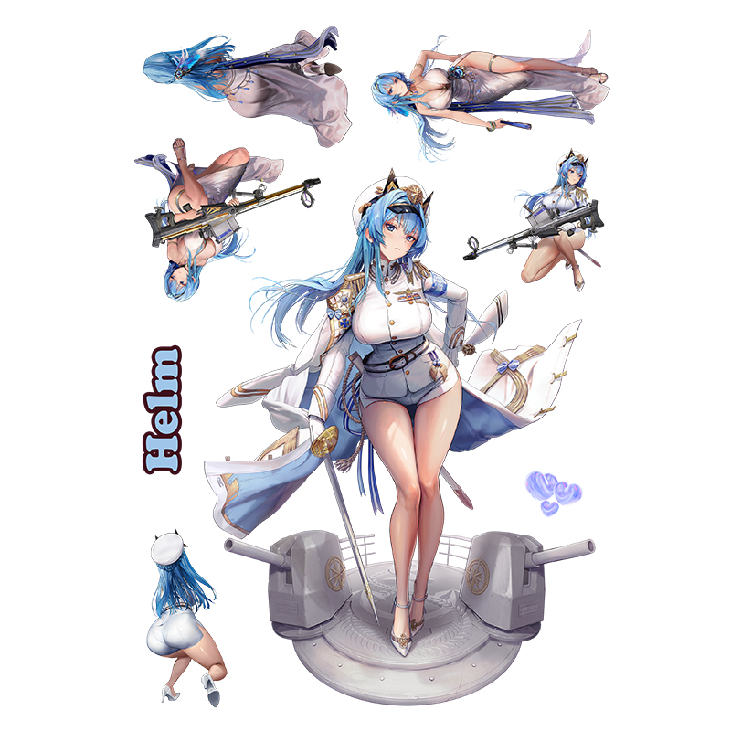 Helm海伦NIKKE胜利女神动漫少女贴纸贴画装饰防水机箱帖枪贴装饰