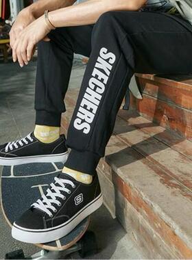 Skechers斯凯奇春夏女鞋小白鞋休闲学院风百搭橡胶帆布鞋66666131