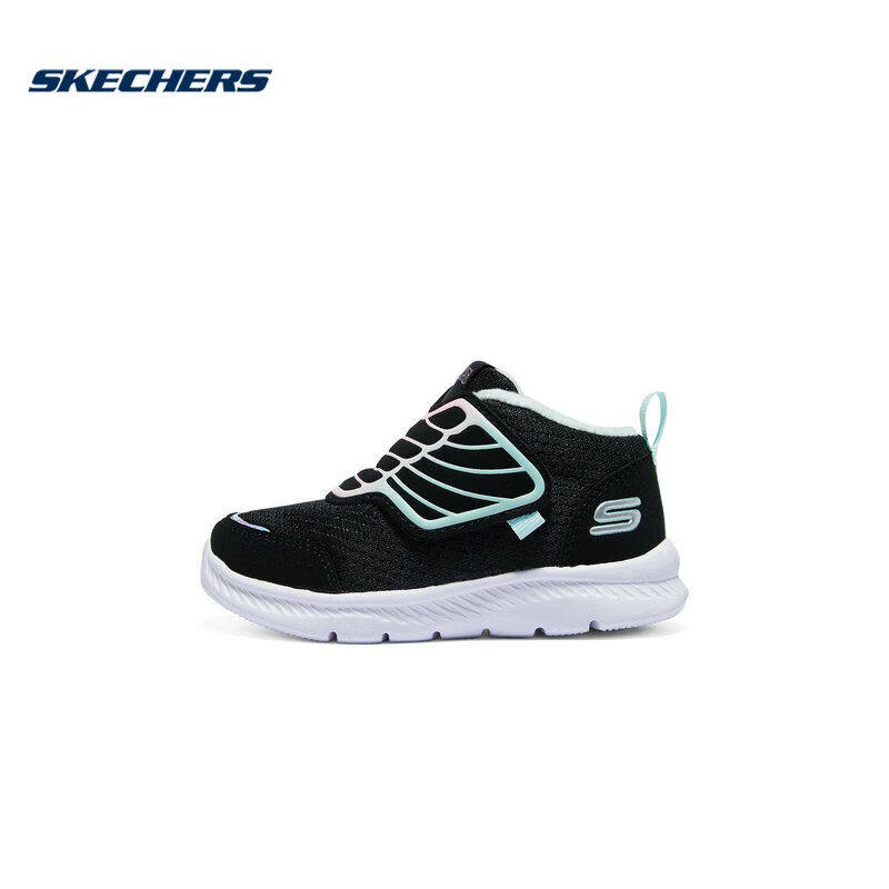 Skechers斯凯奇冬季新款女小童加绒棉鞋魔术贴运动宝宝鞋303017N