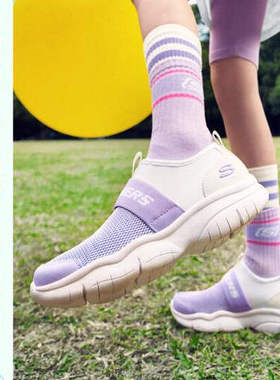 Skechers斯凯奇女童鞋夏季网面透气撞色女童休闲运动鞋303200N/L