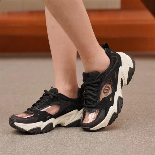 Skechers斯凯奇Reality toidea联名款女子复古透明老爹鞋896011