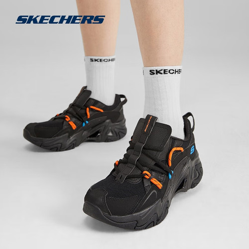 Skechers斯凯奇女鞋春秋机甲鞋三代经典复古时尚厚底老爹鞋896228