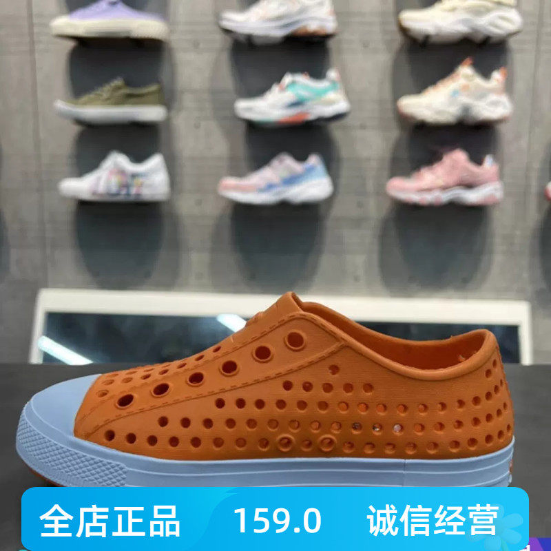 Skechers斯凯奇新款男童一脚蹬镂空洞洞鞋运动休闲沙滩凉鞋91990L