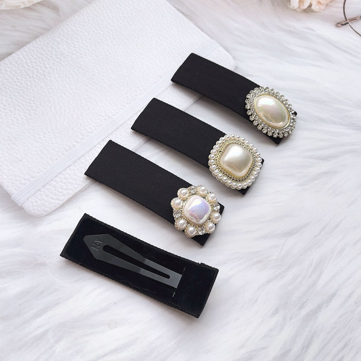 韩版新款布艺发夹BB发夹