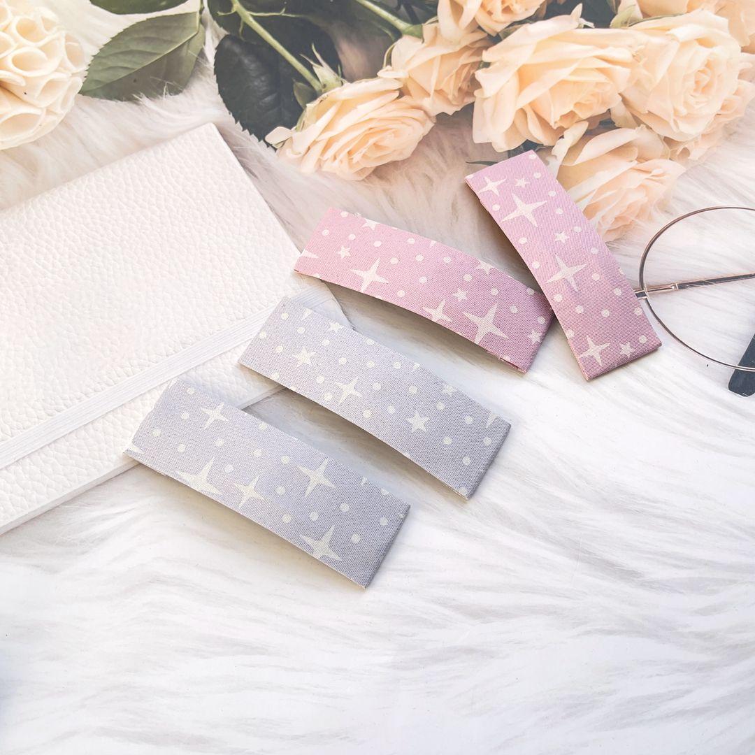 麦芽布艺发夹包布BB夹不伤发边夹