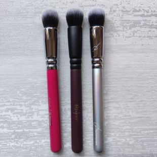 #110铜管高颜值圆头修容刷遮瑕高光苹果肌鼻梁化妆刷