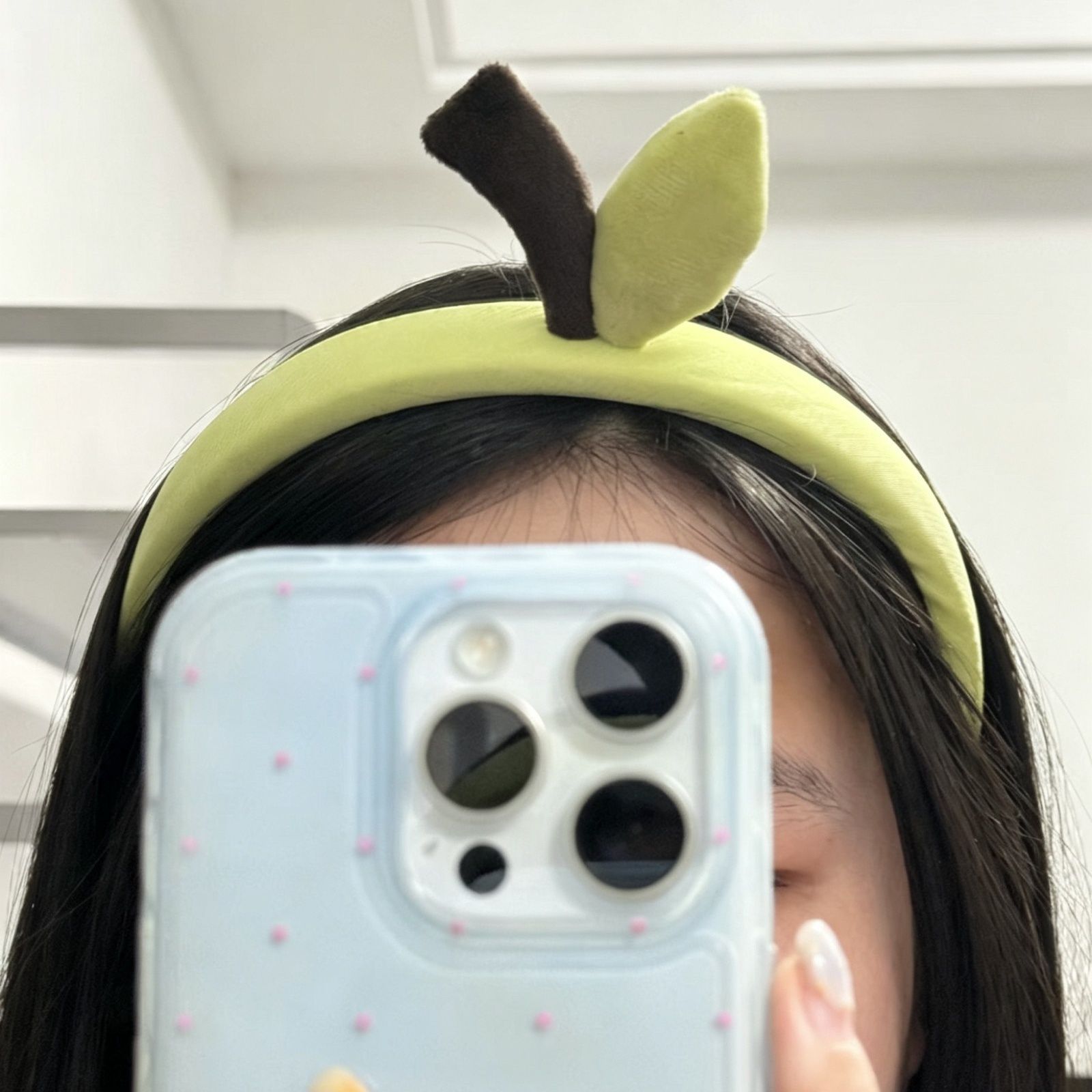韩国可爱少女心卖萌豆芽仙人掌洗漱发带发饰学生卡通化妆发箍头绳