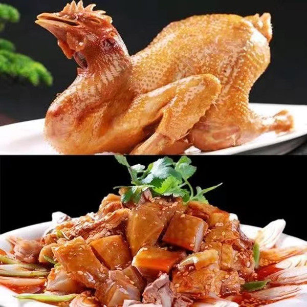 《豫叶秃哥》开袋即食储存手撕心情麻辣鸡850g*1只嚼劲