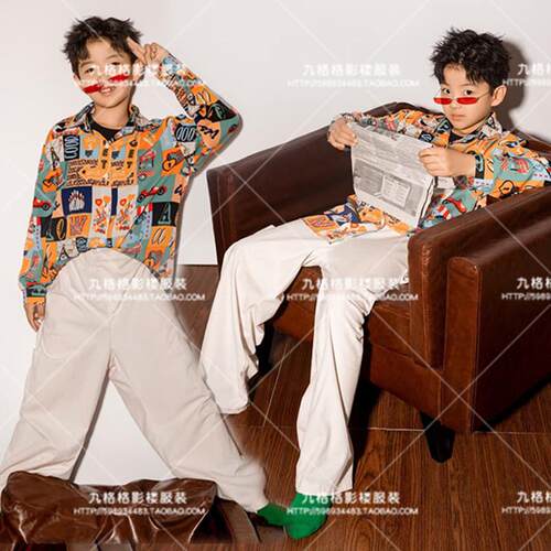 男童复古港风儿童演出服