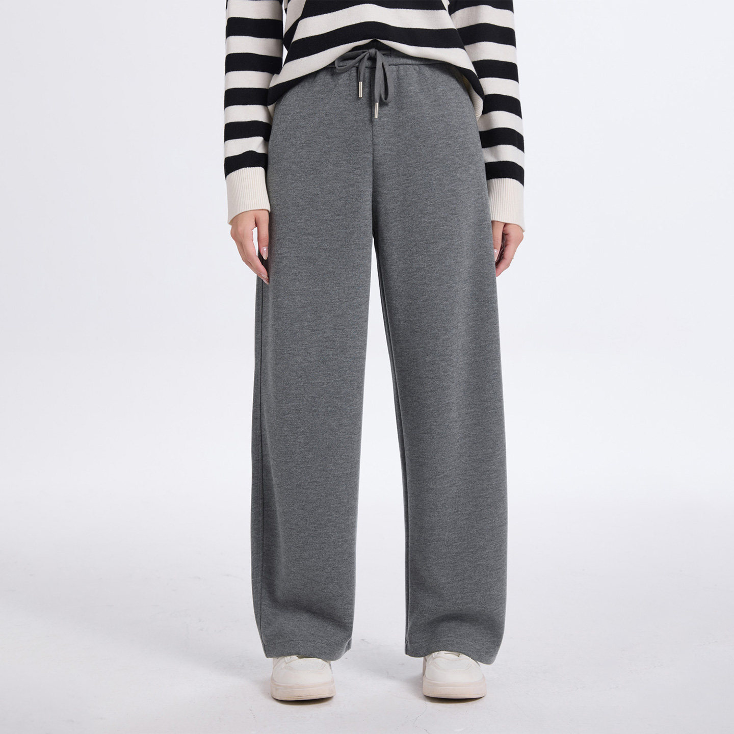 衣唱衣合 2025年秋冬新款 松紧腰抽绳加厚保暖羊毛混纺香蕉裤卫裤,女装/女士精品,休闲裤,淘宝优惠券,粉丝福利购,淘宝优惠卷