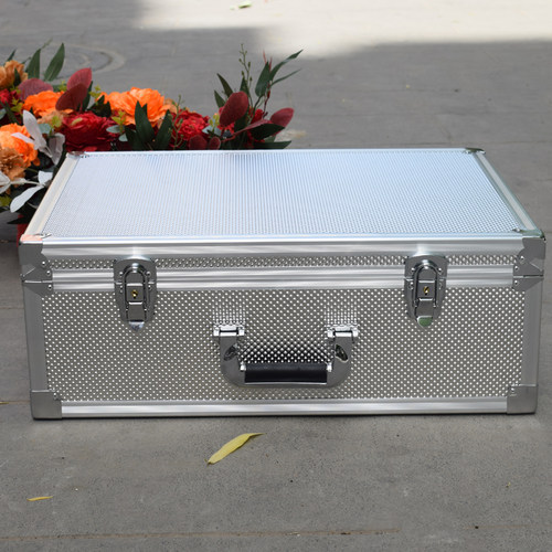 手提式铝合金密码工具箱收纳盒保险箱子文件箱大号储物箱带锁定制