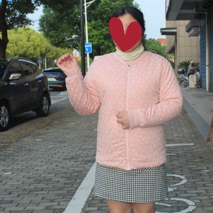 定制手工奶奶女士桑蚕丝棉袄加厚宽松夹袄保暖内穿家居可拆卸内胆