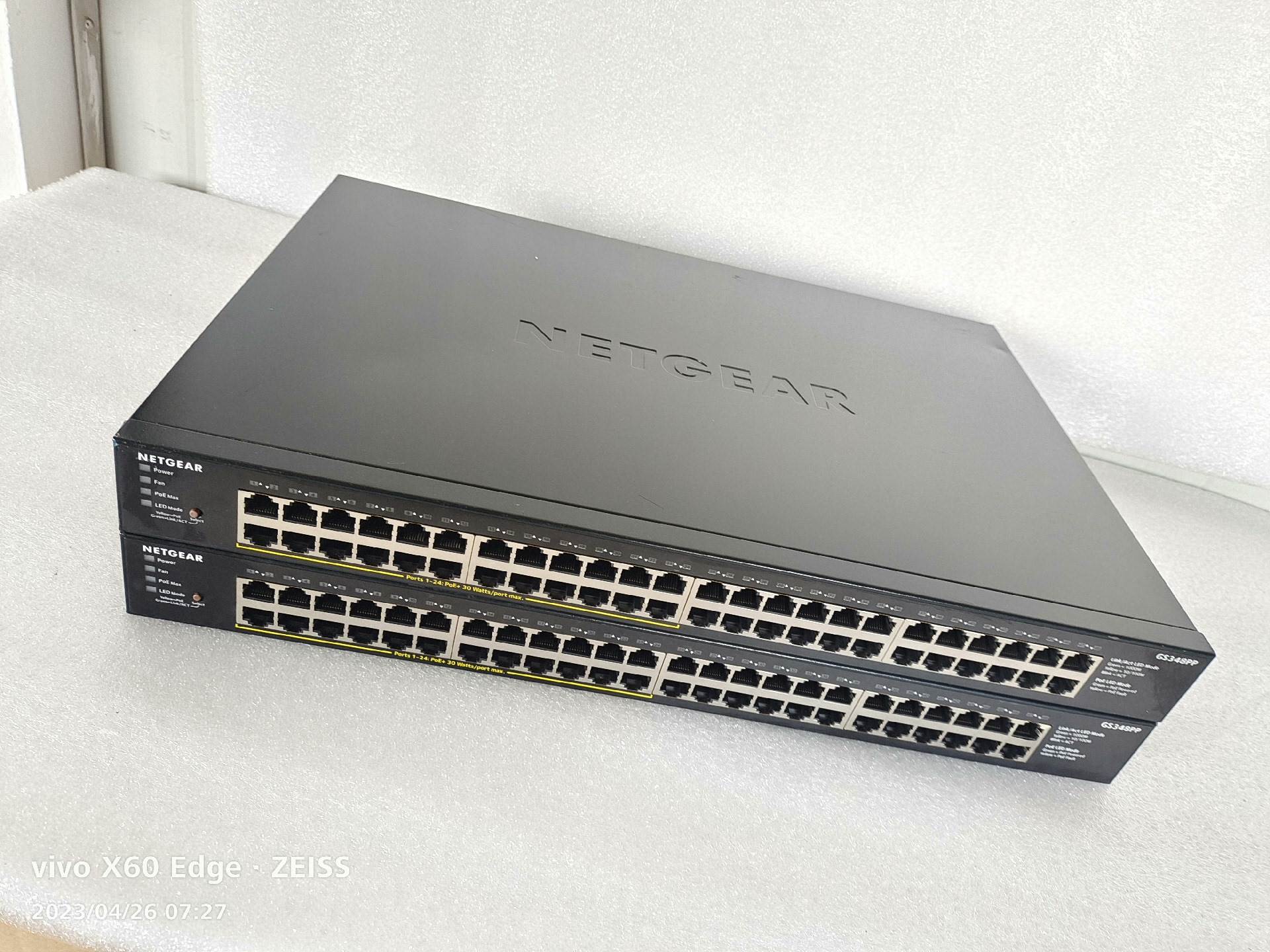 二手网件 NETGEAR GS348PP 48口全千兆（1